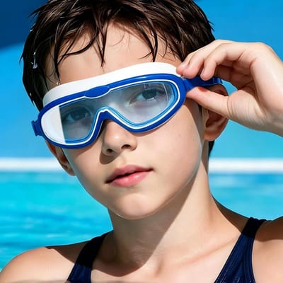 Zwembril voor kinderen, uv-bescherming, 180 graden panorama, HD-zwembril, kinderzwembril, anti-condens, verstelbare - ShopVlot