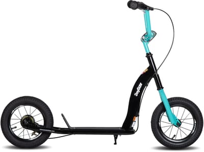 JOYSTAR Conway Step met 12 Inch Luchtbanden - Voor Kinderen vanaf 5 Jaar, Tieners & Volwassenen - Verstelbaar Stuur - Zwart