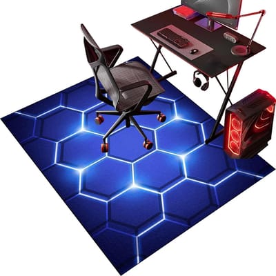 Vloerbeschermingsmat - Onderlegger Bureaustoel - Bescherming Harde Vloeren - Antislip TPR Onderkant - 180 x 230 cm