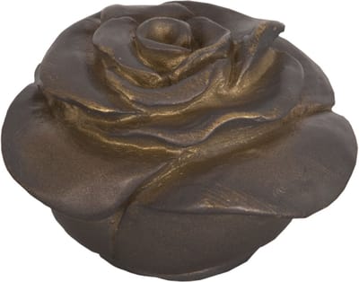 LumiLamp Knop voor lampenkap roos Ø 4 cm Bruin Kunststof Rond Roos