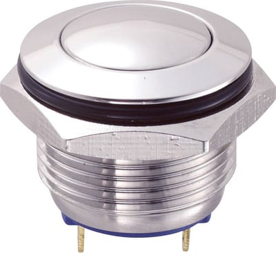 TRU COMPONENTS GQ16B-10/J/S Vandalismebestendige druktoets 48 V/DC 2 A 1x uit/(aan) Moment IP65 1 stuk(s)