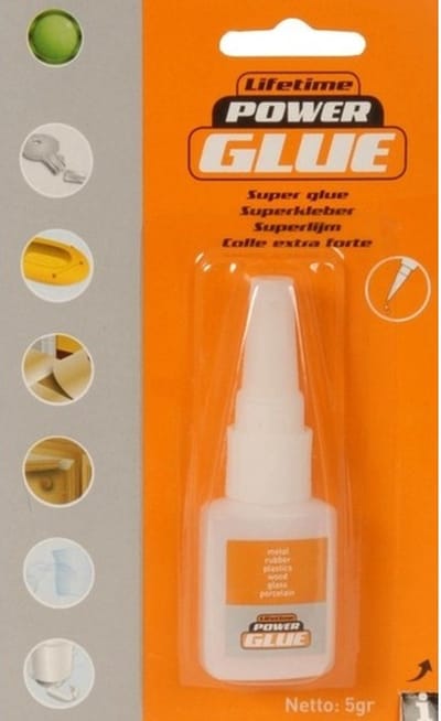 Power glue alles lijm tube - 5 gram - Knutsel superlijm tube - hobby en knutselen - secondelijm
