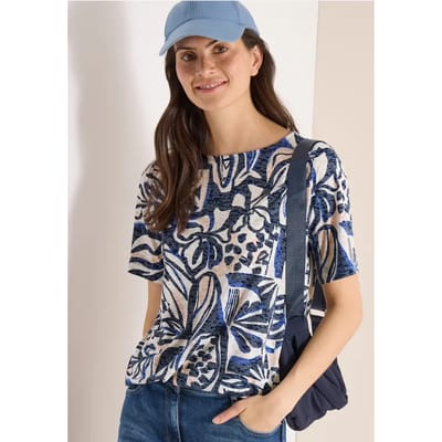 Shirt met burn-out look