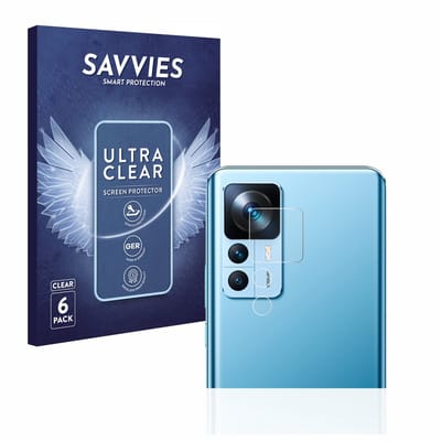 Savvies - Screenprotector voor Xiaomi 12T (ALLEEN Camera Lens) - Folie Beschermfolie transparant 6 Stuks