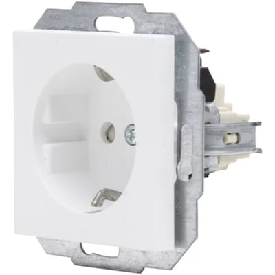 Kopp Inbouwstopcontact Athenis 1-polig Randaarde Wit Ip20