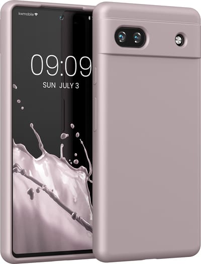 kwmobile telefoonhoesje geschikt voor Google Pixel 6a - Hoesje met siliconen coating - Smartphone case in lila wolk