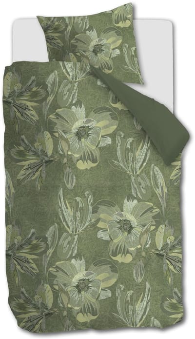 Kardol Symbiose dekbedovertrek - Eenpersoons - 140 x 200/220 cm - Groen