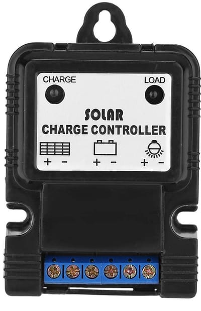 Zonnepaneel Controller - Laadregelaar Solar - Batterij Laden - PWM Tandem Circuit - 6V 12V 3A - Zwart