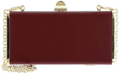 COCCINELLE Leren schoudertas avondtas Liv Handbag Smooth Leather Ribes (rood)paars
