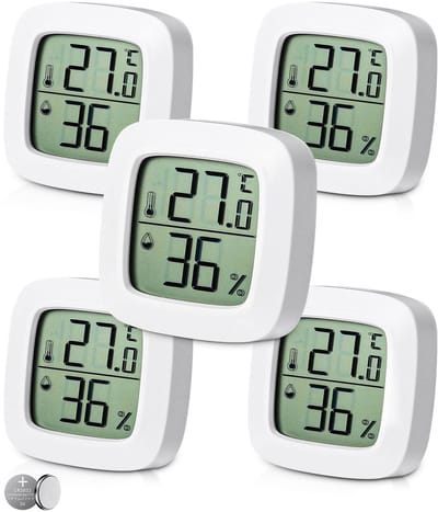 Lexium Temperatuurmeter Binnen - Huisthermometer - Weerstation Binnen - Thermometer Binnen Digitaal - Kamer Thermometer - Binnenthermometer - Huisthermometer Binnen - Digitale Thermometer - Binnenshuis