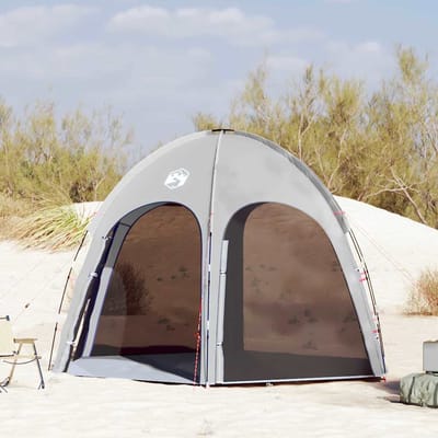 vidaXL - Zwembad - Tent - Grijs - 366 - x - 305 - x - 231 - cm - Polyester - en - Fiberglas