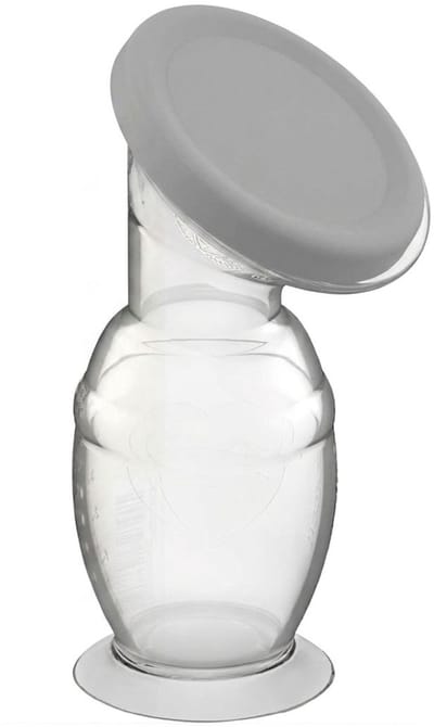 DnA® Borstkolf - Handsfree Borstkolf - Elektrische Borstkolf - Handkolf - Draadloze Borstkolf - Grijs - 16cm x 16cm x 26cm