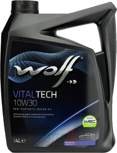 Wolf VitalTech semi-synthetische motorolie 10W30 4L