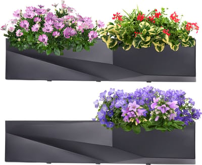 Niceey Verticale Tuin - Set van 2 - Verticale Moestuin – Plantenbak - Plantenrek buiten - Zwart
