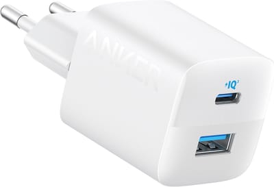 Anker 323 Wall Charger - 33W USB-C & USB-A Oplader - USB Charger - PowerIQ 3.0 Technologie - ActiveShield Veiligheid - Compact Ontwerp - Wit