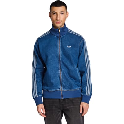 Adidas Firebird Trainingspakken Heren - Blauw - Maat S - Katoen Denim