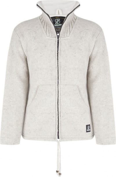 Gebreid Wollen Heren/Uni Vest van Schapenwol met Polyester Fleece voering en hoge kraag - SHAKALOHA - M Flash Collar M