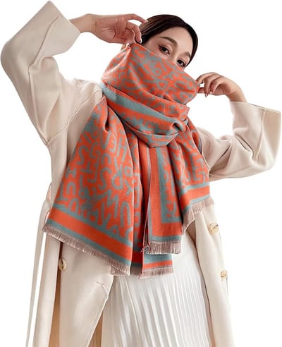 Luxe Oversized Sjaal Dames Warm Kasjmier Look Voor Winter en Feestelijke Gelegenheden