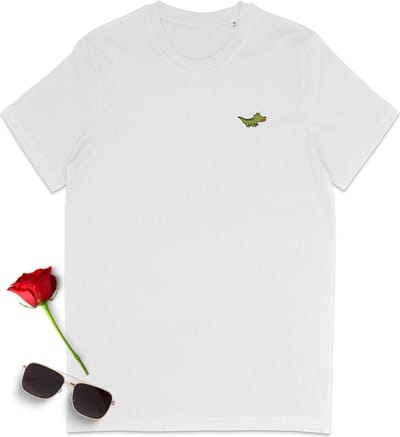T shirt met krokodil print - Grappig tshirt heren en dames - Maten: S t/m 3XL - 4 shirt kleuren.