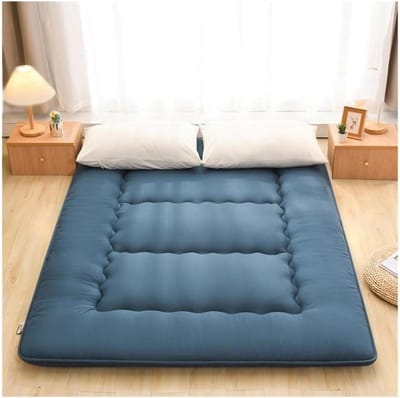 Japanse Vloermat - Futon Matras - Comfortabel Slapen - Hoogwaardige Polyester Vulling - 120x200 cm - Grijs