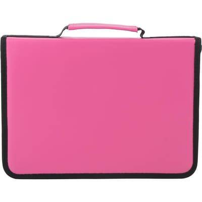 Trousse à crayons en tissu cuir PU Grande capacité 150 emplacements Sac à crayons à fermeture éclair roes red