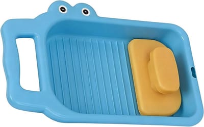 Wasbord - Handwasplank - Handmatig Wassen - Verbeterde Vlekverwijdering - 34 x 20 x 6 cm - Grijs