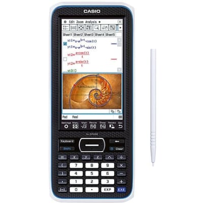 Casio FX-CP400 Grafische rekenmachine Zwart Aantal displayposities: 25 werkt op batterijen (b x h x d) 89 x 21.1 x 206 mm