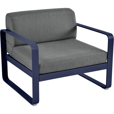 Fermob BELLEVIE fauteuil - 92 abyssblauw - A3 grafietgrijs