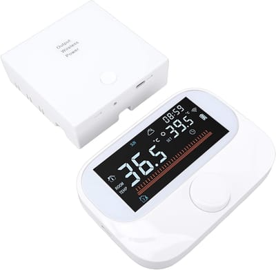 Slimme Thermostaat - Verwarming Bediening - Energie Besparen - Draadloze Bediening - 118x86x24mm - Wit