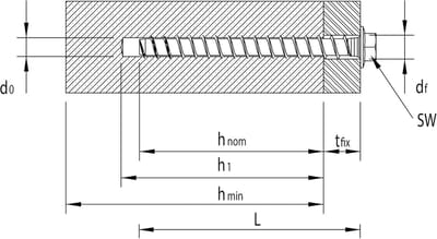 Betonschroef - Montageschroef Verankeringsschroef - Snel Bevestigen - Hoog Draagvermogen - 16 x 130 mm 10 Stuks - Blauw