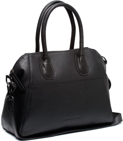 Chesterfield Marsala Waxed Pull Up Schoudertas - Zwart