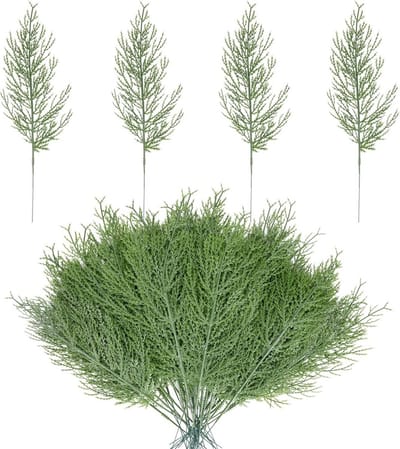 Kunstmatige Dennentakken - Nep Groen - Ambachten Versieren - Lichtgewicht Materiaal - 25 Stuks 35 cm - Groen