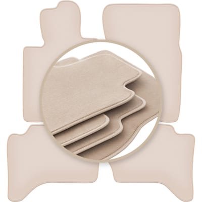 PREMIUM beige vloermatten voor: Mitsubishi L200 V pick-up 2019-