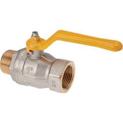 Buiten x Binnendraad R/Rp 1-1/4 inch Gas 2-Weg Messing Kogelkraan - BL2BN-M-GA-MF-114