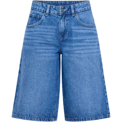 SISTERS POINT Ofira-sho - Dames short - Mid Blue Denim - Maat XS