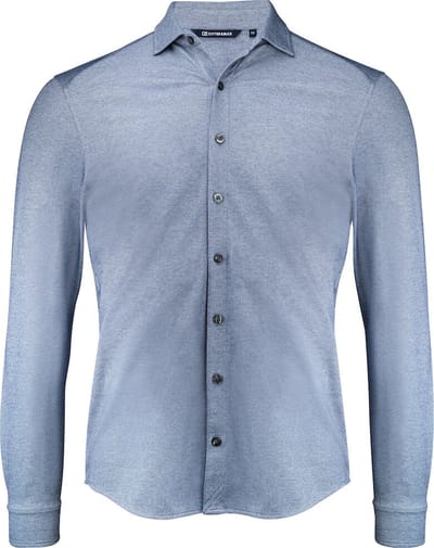 Cutter & Buck Advantage Shirt Heren 352410 - Indigo Melange - 4XL