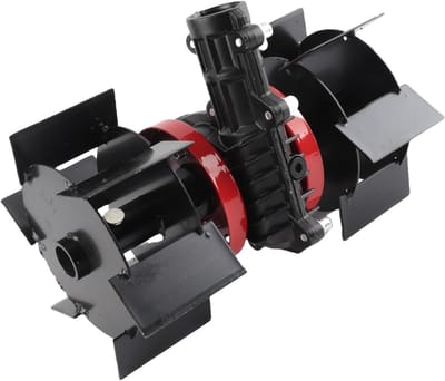 2-in-1 grasmaaier accessoire voor precisiewerk in de tuin, inclusief diep ploegwiel en recht blad met 9 tanden - universeel te gebruiken (28 mm)