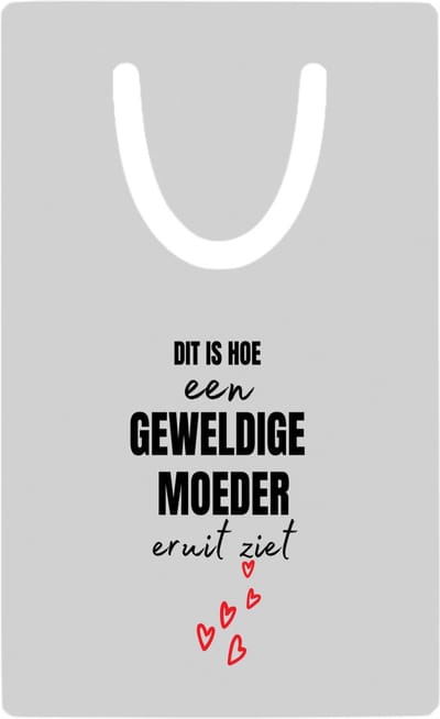 Hacebo® - Dit is hoe een geweldige moeder eruit ziet metalen boekenlegger - Moeder - mama - Moederdag - cadeau - verjaardag - geweldige Bladwijzer boekenleggers - 7.6 cm x 5cm