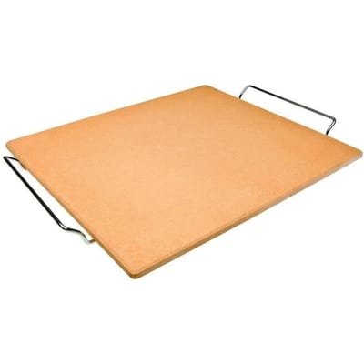 Ibili 784338 Pierre pour Pizza Rectangulaire Pierre Orange 38 cm x 30 cm x 1 cm