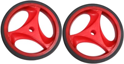 Kinderfiets Zijwieltjes - Hulpwiel Loopfiets - Kinderen Leren Fietsen - Knipperend Licht - 2 inch - Rood
