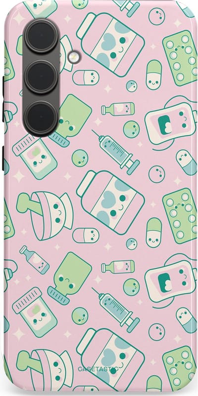 Casetastic Hoesje Geschikt voor Samsung S24 Plus - Stijlvolle Beschermende Duo-layer Case - Geneeskrachtig Roze