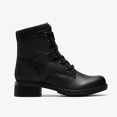 Hearth Parker Zwarte Leren Boots
