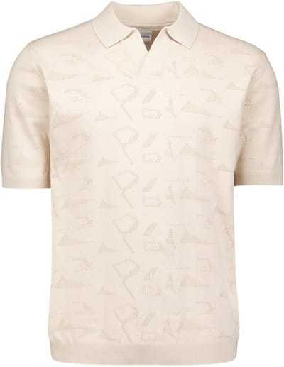 Gebreide jacquard polo