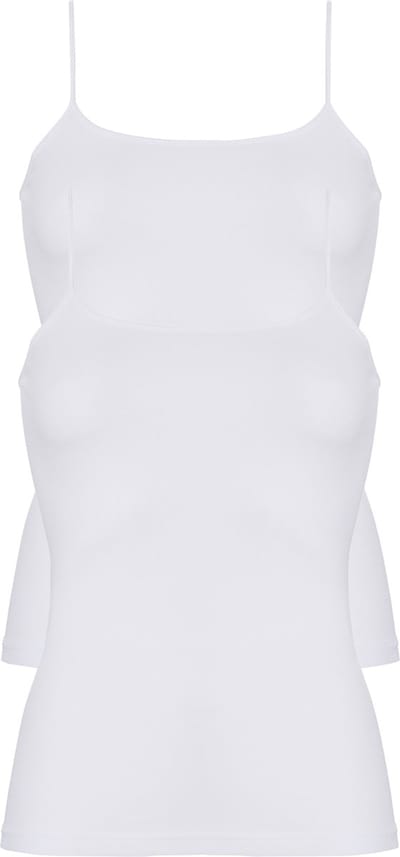 Ten Cate Shirt met smalle bandjes 2Pack Basic Wit - Maat XL