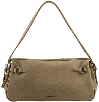 FREDsBRUDER Leren schoudertas My Forever Friend Shoulderbag Muddy Khaki kaki