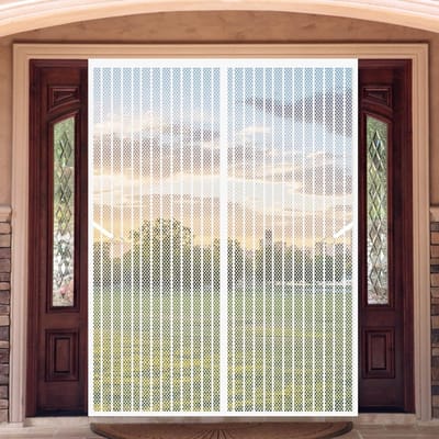 Insectenhor Raam - Horregaas Raam - Insecten Buiten Houden - Automatische Sluiting - 140 x 160 cm - Wit