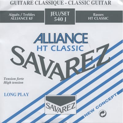 snarenset klassieke gitaar - 540-J - KF composite fiber silverwound HT classic basses hard tension