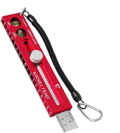 Precisie Liniaal - Meetliniaal Sjabloon - Houtbewerking Aftekenen - Antislip Textuur - 18.5 cm - Aluminium