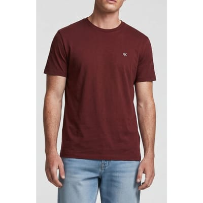 Calvin Klein Ss Classic Monogram T-shirt Mocha Moment Taglia: XL | Magliette basic Outlet | Uomo