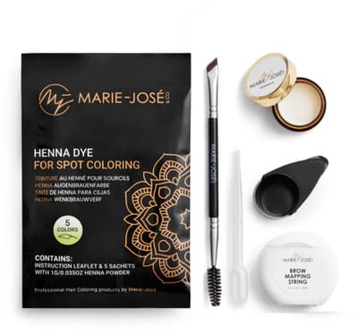 Marie-José Henna Spot Color Startset - 5 kleuren - inclusief accessoires